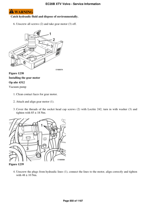 Volvo EC20B XTV Compact Excavator Repair Service Manual - Image 5