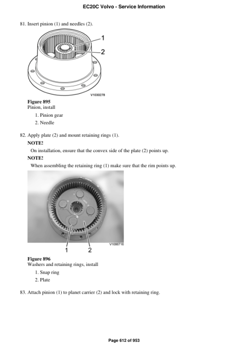 Volvo EC20C Compact Excavator Repair Service Manual - Image 5