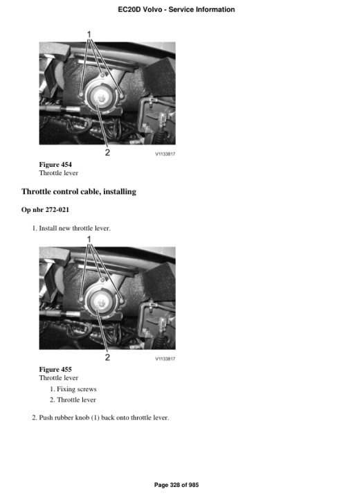 Volvo EC20D Compact Excavator Repair Service Manual - Image 2