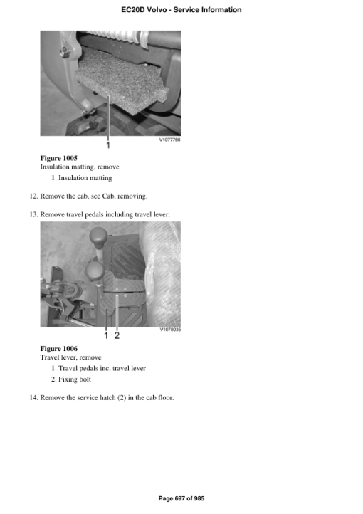 Volvo EC20D Compact Excavator Repair Service Manual - Image 4