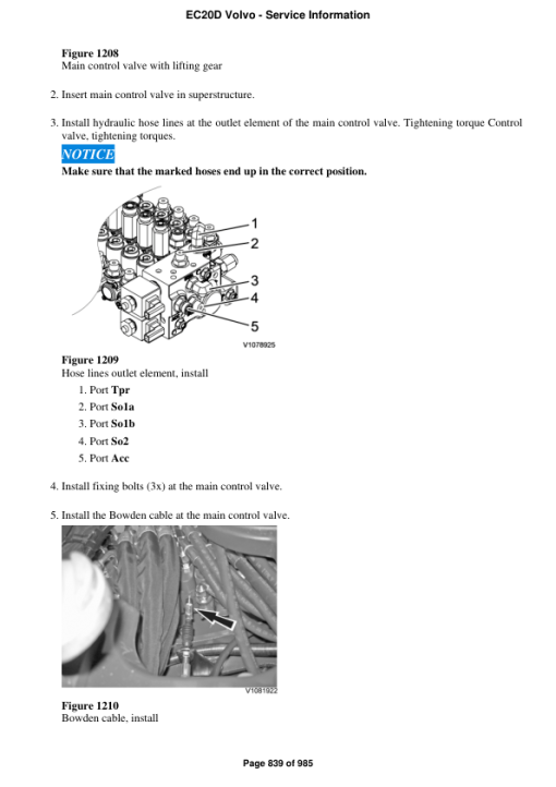 Volvo EC20D Compact Excavator Repair Service Manual - Image 5