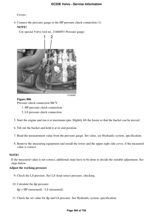 Volvo EC20E Compact Excavator Repair Service Manual - Image 4