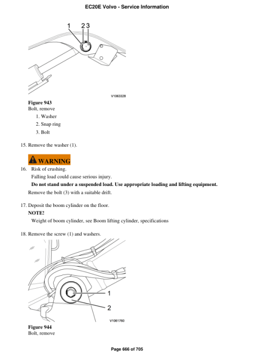 Volvo EC20E Compact Excavator Repair Service Manual - Image 5