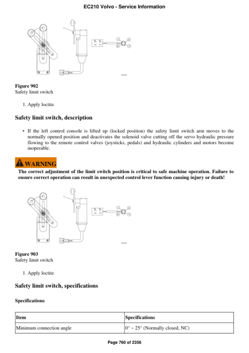 Volvo EC210 Excavator Repair Service Manual - Image 5