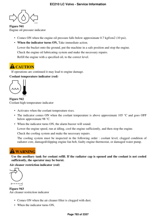 Volvo EC210 LC Excavator Repair Service Manual - Image 5