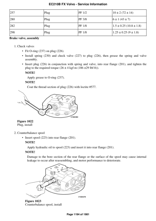 Volvo EC210B FX Excavator Repair Service Manual - Image 2