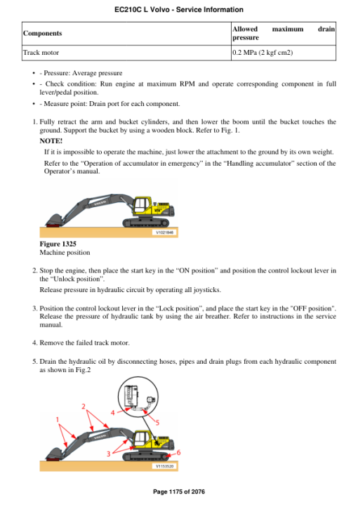 Volvo EC210C L Excavator Repair Service Manual - Image 2