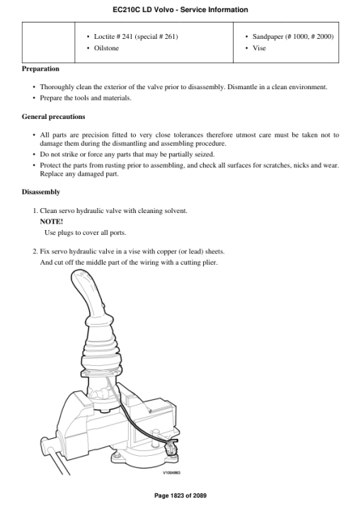 Volvo EC210C LD Excavator Repair Service Manual - Image 3