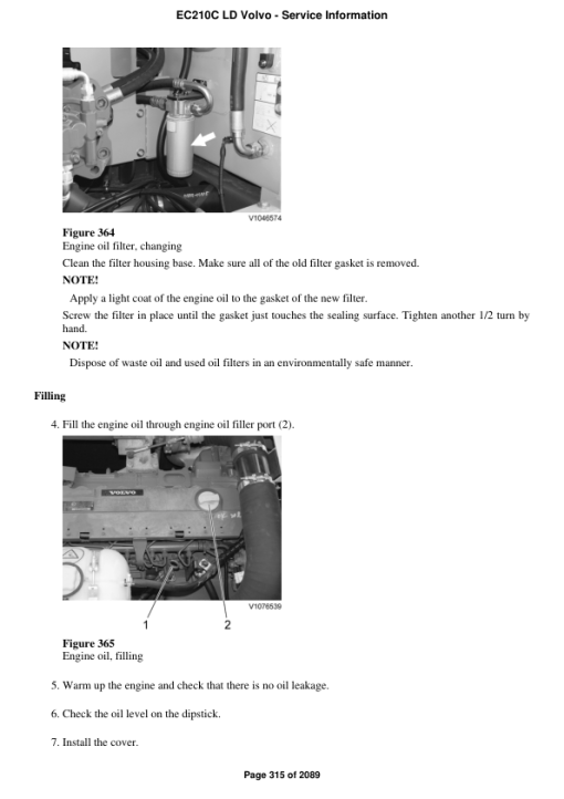 Volvo EC210C LD Excavator Repair Service Manual - Image 4