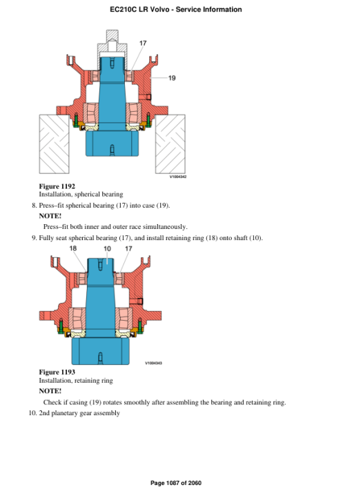 Volvo EC210C LR Excavator Repair Service Manual - Image 2