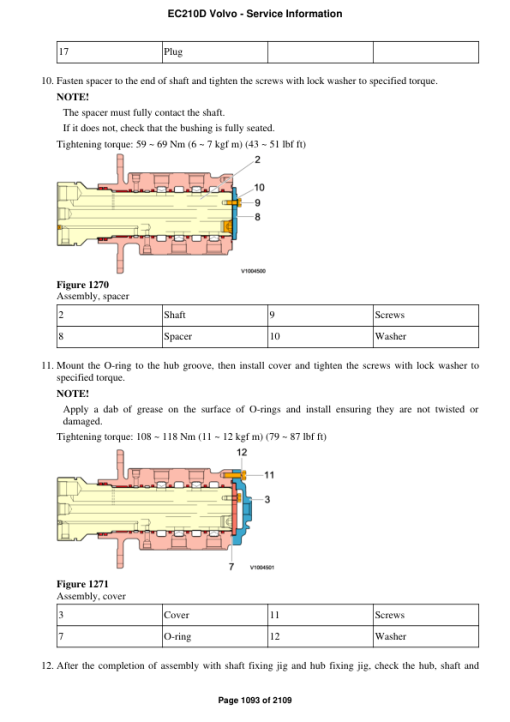 Volvo EC210D Excavator Repair Service Manual - Image 2