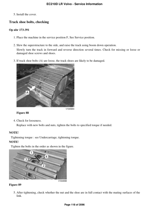 Volvo EC210D LR Excavator Repair Service Manual - Image 2