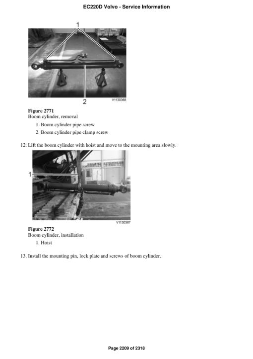 Volvo EC220D Excavator Repair Service Manual - Image 3