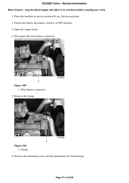 Volvo EC220D Excavator Repair Service Manual - Image 4