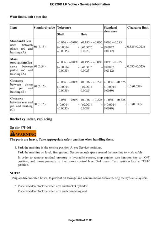 Volvo EC220D LR Excavator Repair Service Manual - Image 4