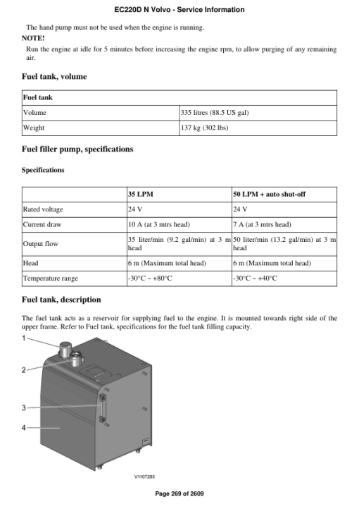 Volvo EC220D N Excavator Repair Service Manual - Image 5