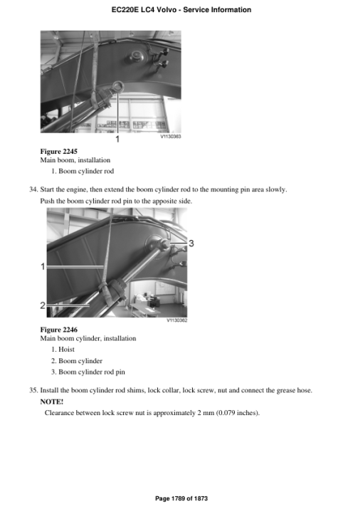 Volvo EC220E LC4 Excavator Repair Service Manual - Image 4