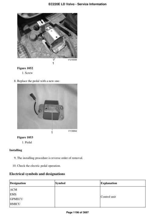 Volvo EC220E LD Excavator Repair Service Manual - Image 3