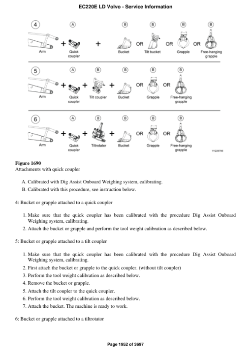 Volvo EC220E LD Excavator Repair Service Manual - Image 4