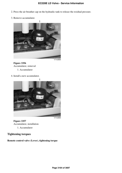 Volvo EC220E LD Excavator Repair Service Manual - Image 5