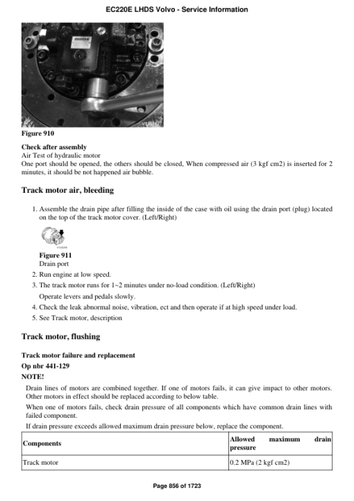 Volvo EC220E LHDS Excavator Repair Service Manual - Image 5