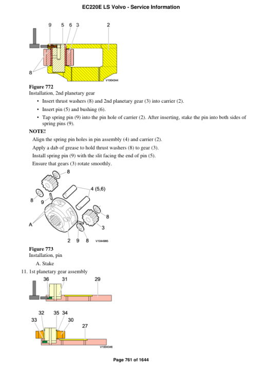 Volvo EC220E LS Excavator Repair Service Manual - Image 4