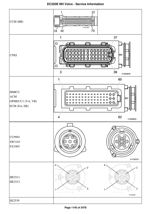 Volvo EC220E NH Excavator Repair Service Manual - Image 2