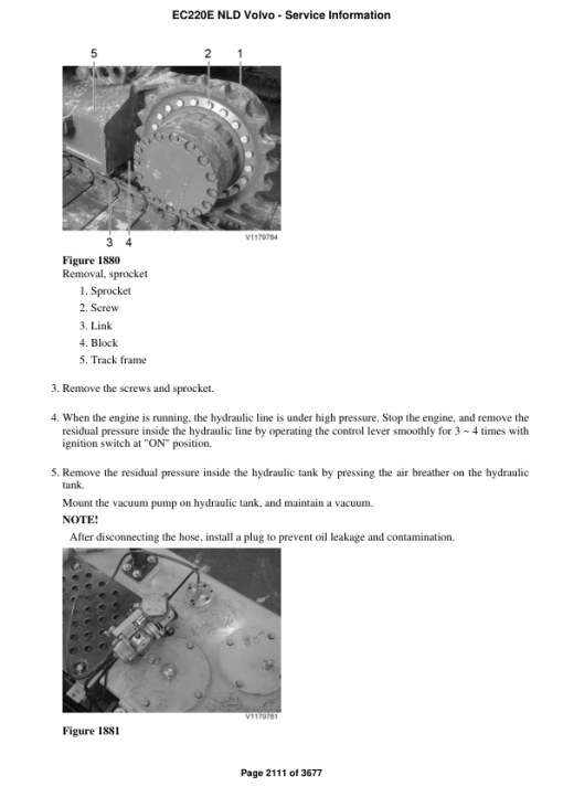 Volvo EC220E NLD Excavator Repair Service Manual - Image 3