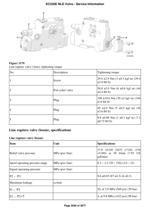 Volvo EC220E NLD Excavator Repair Service Manual - Image 4