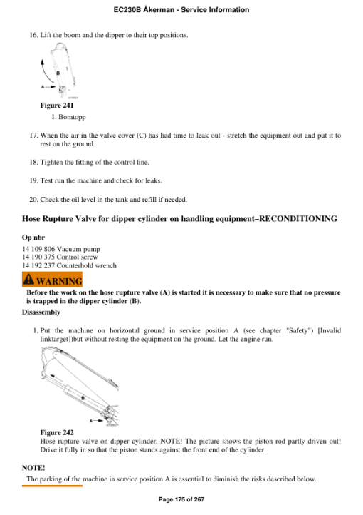 Volvo EC230B ?kerman Excavator Repair Service Manual - Image 3