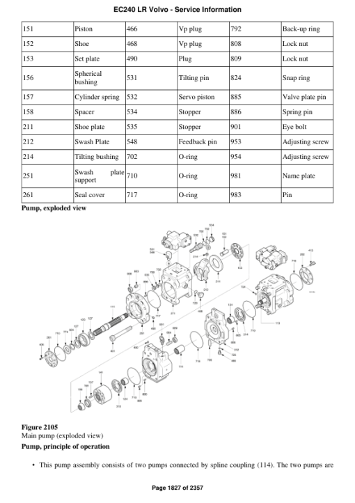 Volvo EC240 LR Excavator Repair Service Manual - Image 4