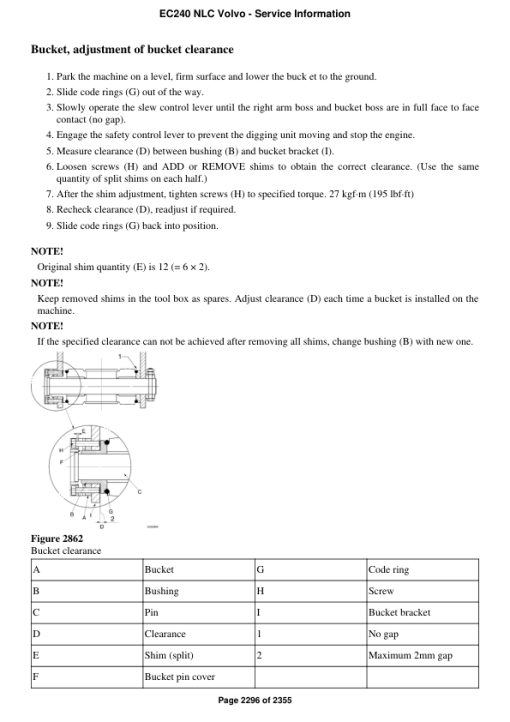 Volvo EC240 NLC Excavator Repair Service Manual - Image 4