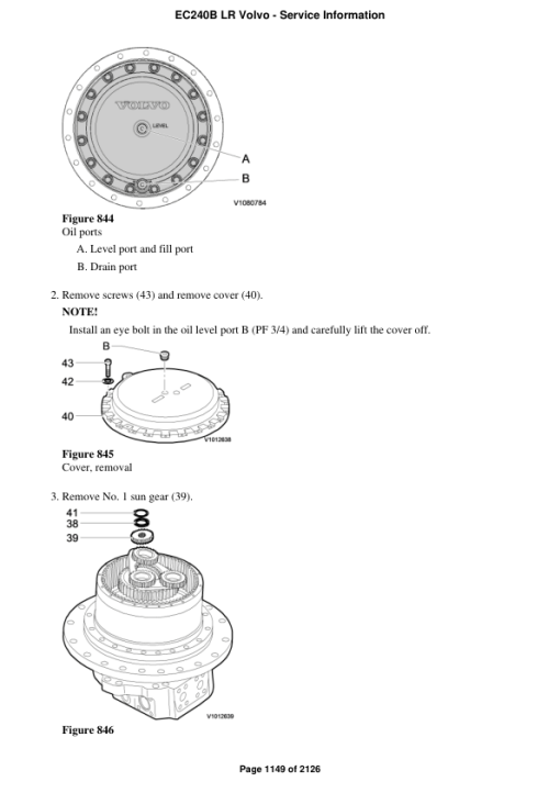 Volvo EC240B LR Excavator Repair Service Manual - Image 2