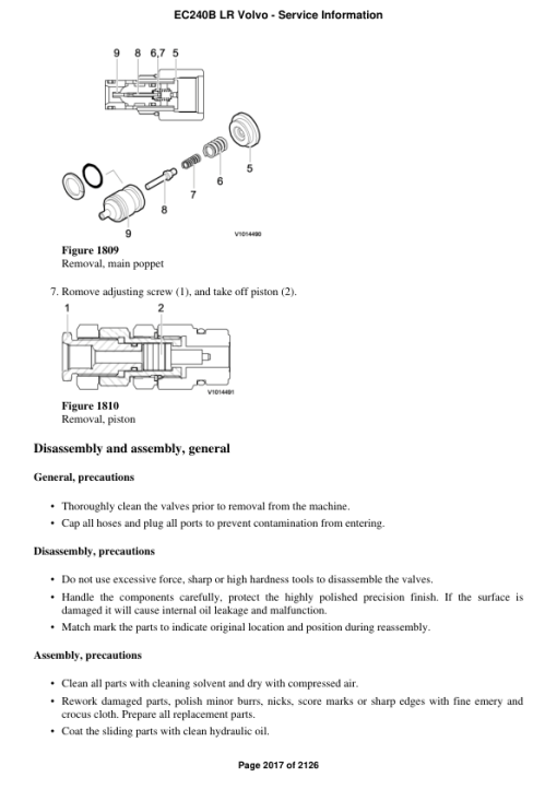 Volvo EC240B LR Excavator Repair Service Manual - Image 4