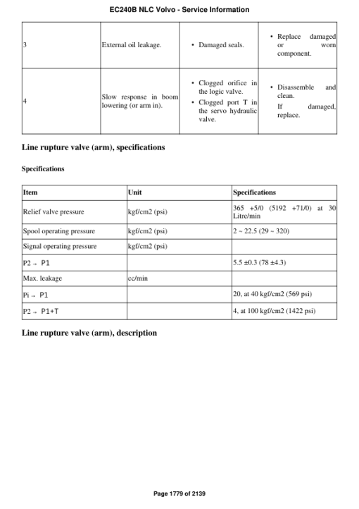 Volvo EC240B NLC Excavator Repair Service Manual - Image 3