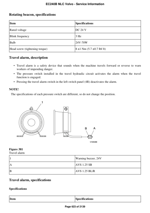 Volvo EC240B NLC Excavator Repair Service Manual - Image 5