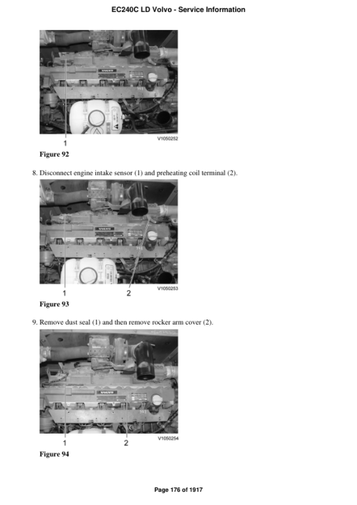 Volvo EC240C LD Excavator Repair Service Manual - Image 4