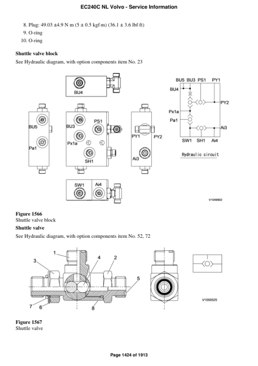 Volvo EC240C NL Excavator Repair Service Manual - Image 3