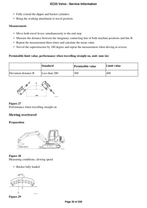 Volvo EC25 Compact Excavator Repair Service Manual - Image 3