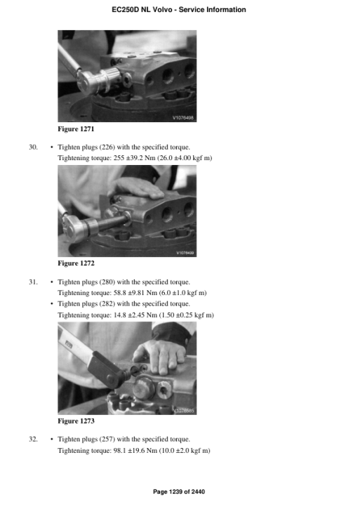 Volvo EC250D NL Excavator Repair Service Manual - Image 2