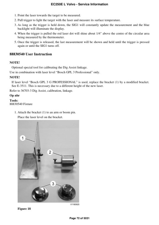 Volvo EC250E L Excavator Repair Service Manual - Image 5