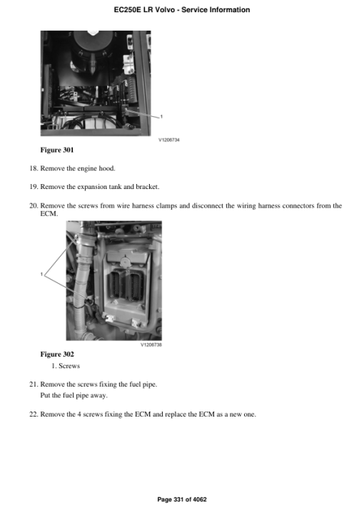 Volvo EC250E LR Excavator Repair Service Manual - Image 4