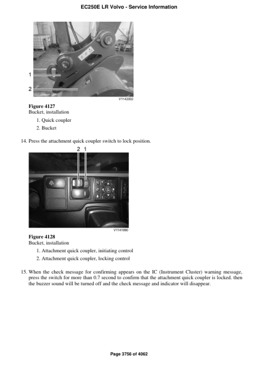 Volvo EC250E LR Excavator Repair Service Manual - Image 5