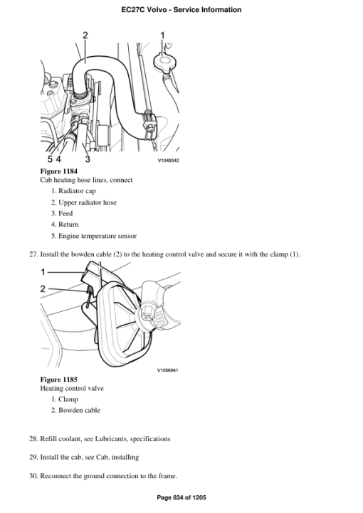 Volvo EC27C Compact Excavator Repair Service Manual - Image 5