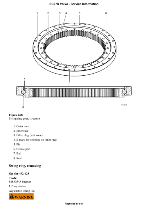 Volvo EC27D Compact Excavator Repair Service Manual - Image 3