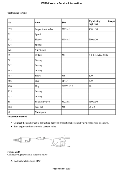 Volvo EC290 Excavator Repair Service Manual - Image 2