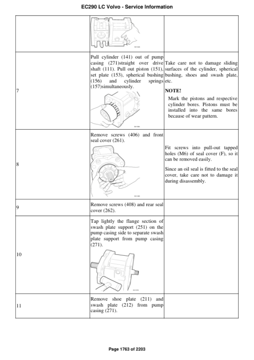 Volvo EC290 LC Excavator Repair Service Manual - Image 2