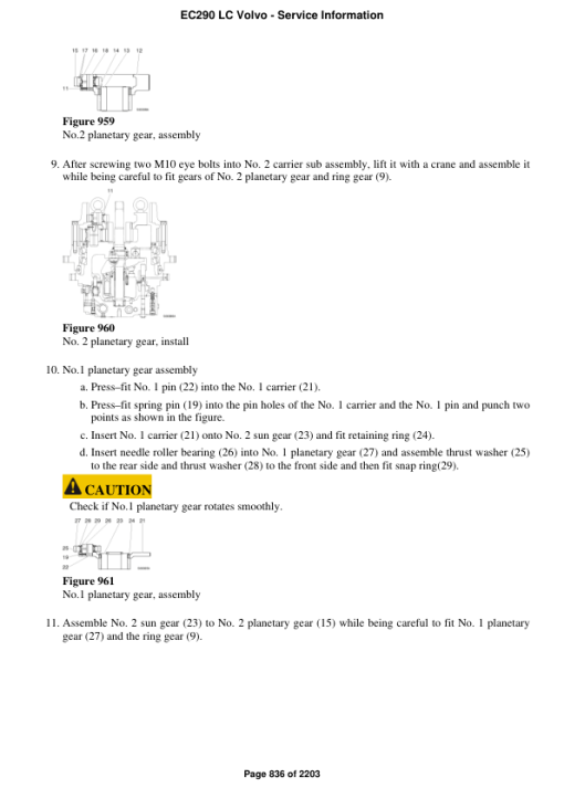 Volvo EC290 LC Excavator Repair Service Manual - Image 4