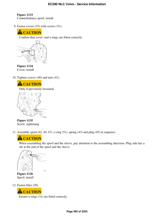 Volvo EC290 NLC Excavator Repair Service Manual - Image 4