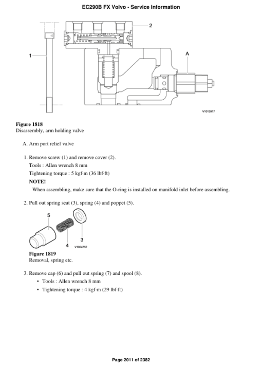 Volvo EC290B FX Excavator Repair Service Manual - Image 4